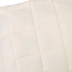 shumee világos krémszínű szövet súlyozott takaró 220 x 235 cm 11 kg