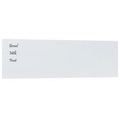 Greatstore fehér falra szerelhető edzett üveg mágnestábla 100 x 30 cm