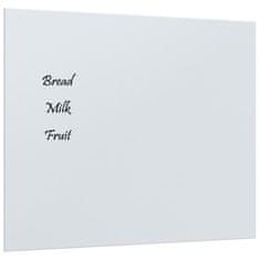 Greatstore fehér falra szerelhető edzett üveg mágnestábla 60 x 50 cm