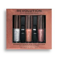 Makeup Revolution Szájfény ajándékkészlet Shimmer Bomb Mini Collection