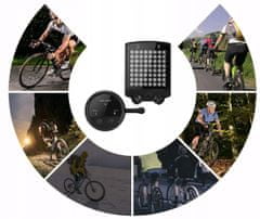 GOTEL Kerékpár akkumulátor. LED képernyő indikátor funkcióval és USB lézerprojektorral