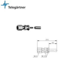 Telegärtner SMC aljzat krimp csatlakozó RG-174 J01171A0011