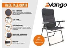 Vango Hyde Chair Tall Shadow Grey