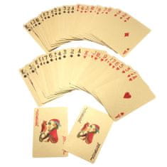 Northix Kártyák – 24K aranyozású kártyapakli, euró 