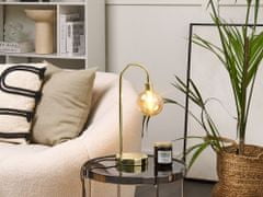 Beliani Aranyszínű fém asztali lámpa 41 cm RAMIS