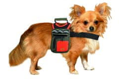 Karlie hátizsák kutyáknak zöld-narancs fényvisszaverő méret. M