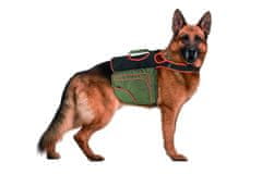 Karlie hátizsák kutyáknak zöld-narancs fényvisszaverő méret. XL