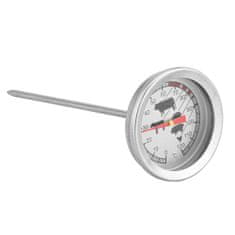 Northix Húshőmérő - rozsdamentes acél és üveg 