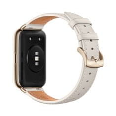 Huawei Watch Fit 2/arany/elegáns szíj/fehér