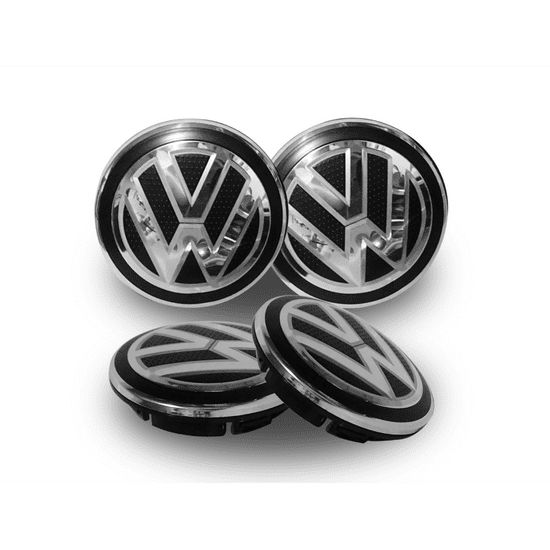 BB-Shop Volkswagen emblémalapok, perforált 65 mm-es 4 darabos készlet