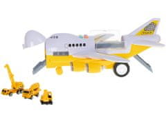 shumee Transporter samolot + 6 aut pojazdy budowlane bok/przód