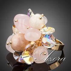 IZMAEL Pink Stones AZORA Gyűrű