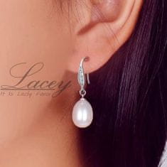 IZMAEL Lacey Long gyöngy fülbevaló-Arany/Fehér