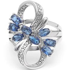 IZMAEL Scarlett Gyűrű-Ezüst/Kék/62mm
