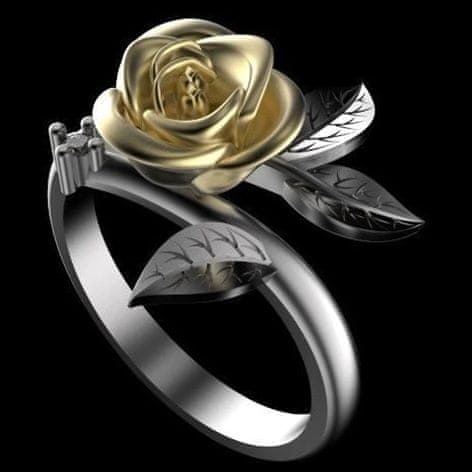 IZMAEL Flower Rose Gyűrű-Ezüst/52mm