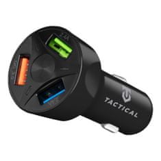 Tactical Tactical Autós töltő 3x USB-A QC 3.0 7A-Fekete