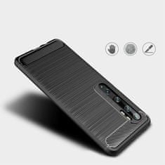 IZMAEL Carbon Bush TPU tok Xiaomi Mi Note 10/Mi Note 10 Pro telefonhoz KP19378 fekete