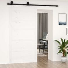 shumee fehér tömör fenyőfa istálló stílusú ajtó 100 x 1,8 x 204,5 cm