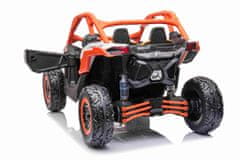 Beneo Can-am Maverick Elektromos autó, narancssárga, kétüléses, rugózással, 2,4 GHz távirányító, 4x4