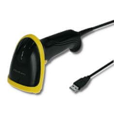 Qoltec lézeres vonalkódolvasó 1D | USB