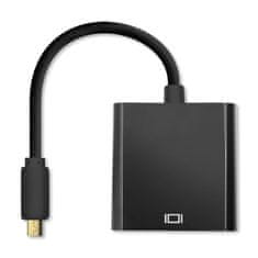 Qoltec adapter Micro HDMI D férfi | VGA női | +3.5mm Audio | 0.2m