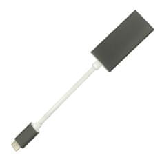 Qoltec adapter USB 3.1 Type C hím | DisplayPort csatlakozó