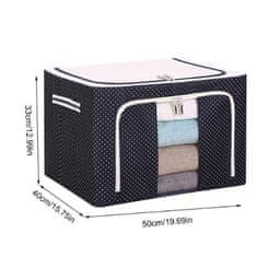 HOME & MARKER® Textil tároló doboz, összehajtható ruhatároló és játéktároló, tartós és rugalmas megoldás műanyag tároló helyett | STACKBOX