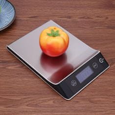 GOTEL LCD megvilágított konyhai mérleg 5 kg-ig KROM DELUX
