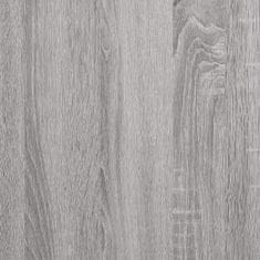 Vidaxl 6 szintes szürke sonoma színű szerelt fa pékállvány 90x40x180cm 834223