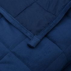 Vidaxl kék szövet súlyozott takaró 150 x 200 cm 7 kg 350792