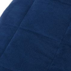 shumee kék szövet súlyozott takaró 140 x 200 cm 6 kg