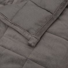 shumee szürke szövet súlyozott takaró 220 x 240 cm 15 kg