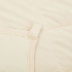 shumee világos krémszínű szövet súlyozott takaró 200 x 220 cm 13 kg