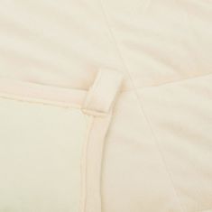 shumee világos krémszínű szövet súlyozott takaró 140 x 200 cm 6 kg
