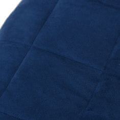 shumee kék szövet súlyozott takaró 220 x 240 cm 15 kg