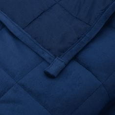 shumee kék szövet súlyozott takaró 137 x 200 cm 10 kg