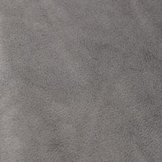 Greatstore szürke szövet súlyozott takaró huzattal 200 x 225 cm 13 kg