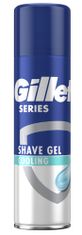 Gillette Series Charcoal tisztító borotvagél eukaliptusszal, 200ml 