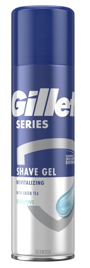 Gillette Series Revitalizáló zöld teás borotvagél férfiaknak, 200ml 