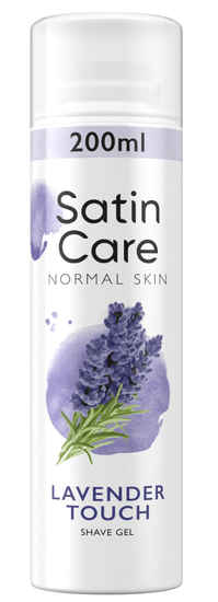 Gillette Satin Care Normal Skin Lavender Touch Női borotvagél, 200ml