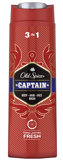 Old Spice Captain tusfürdő és sampon férfiaknak, 400 ml