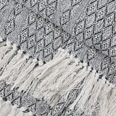 Homla HIMMEL takaró fehér-fekete mintás 130x170 cm