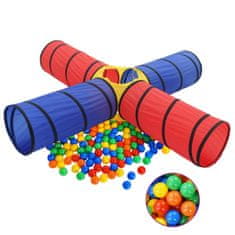 Greatstore többszínű gyerek-játszóalagút 250 labdával