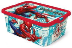 MARVEL Műanyag játéktároló doboz fedéllel - Pókember