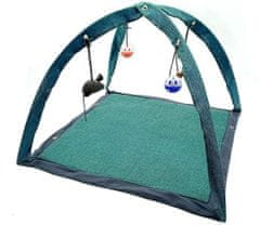 GADGET Játék és csilingelő szőnyeg macskáknak - Zöld