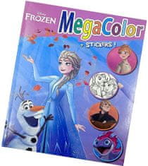 Disney Nagy színezőkönyv matricákkal - Frozen/Elsa és Olaf 