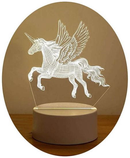 Unicorn Eredeti 3D éjjeli lámpa - Egyszarvú