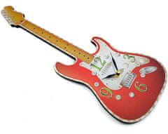 GADGET Elektromos gitár formájú falióra - Piros 