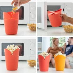 Northix 2x összecsukható popcorn tálka mikrohullámú sütőhöz 