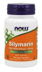 NOW Foods Silymarin kurkumával (máriatövisből kurkumával kivonat), 150 mg, 60 növényi kapszula